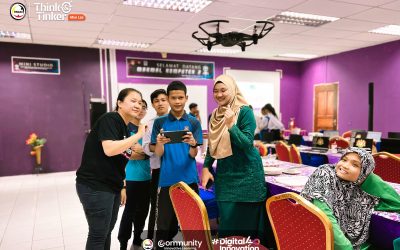 BENGKEL ASAS PENGATURCARAAN SCRATCH & PENGENDALIAN DRON TELLO, T&T MINI LAB SMK MENDAMIT