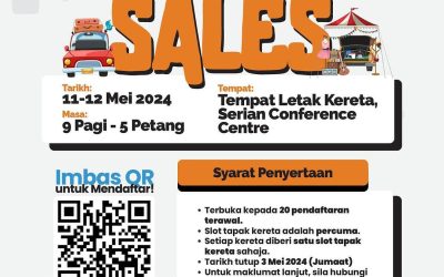Jom sertai ‘Car Boot Sales’ Karnival TVET Sarawak