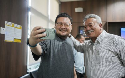 Perbincangan wakil Parti Pesaka Bumiputera Bersatu (PBB) Cawangan N.7 Samariang bersama CEO TEGAS