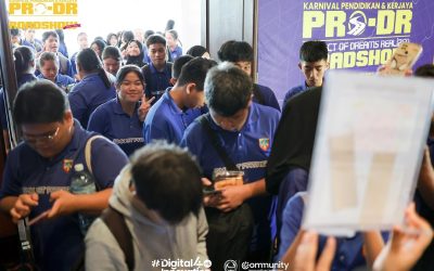 Aktiviti pagi yang memperkayakan untuk pelajar-pelajar SMK Three Rivers, MRSM Mukah and SMK St Patrick