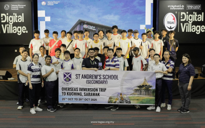 St. Andrew’s Secondary Singapore Visits TEGAS Digital Village